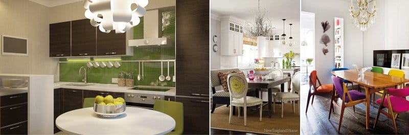 Color kitchen in modern style