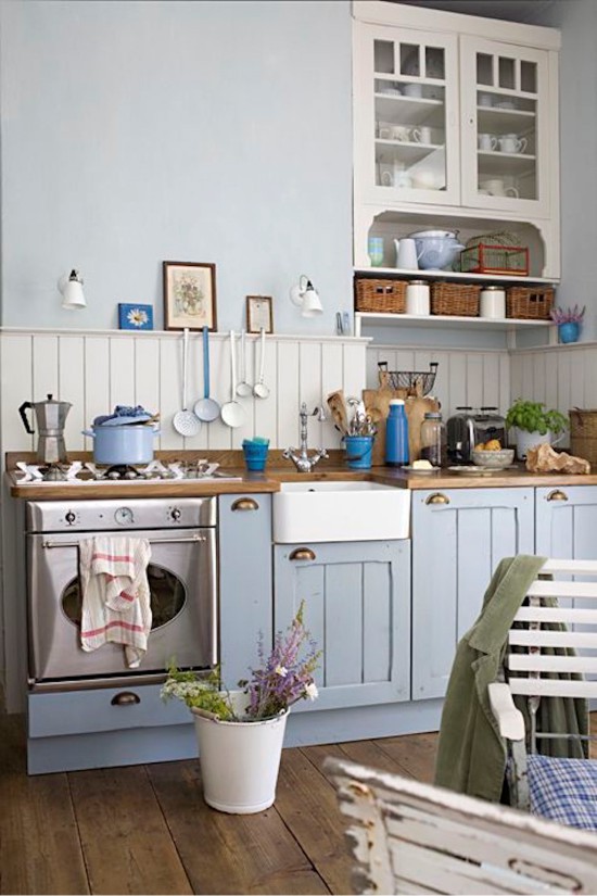Provence blue kitchen