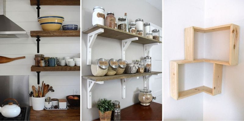 Making simple open shelves