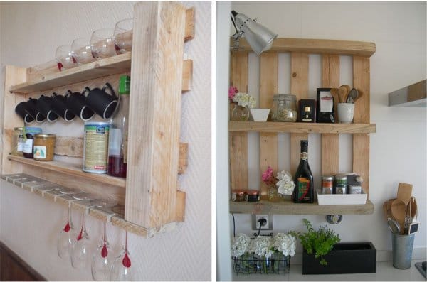 Kitchen shelves do it yourself from pallets