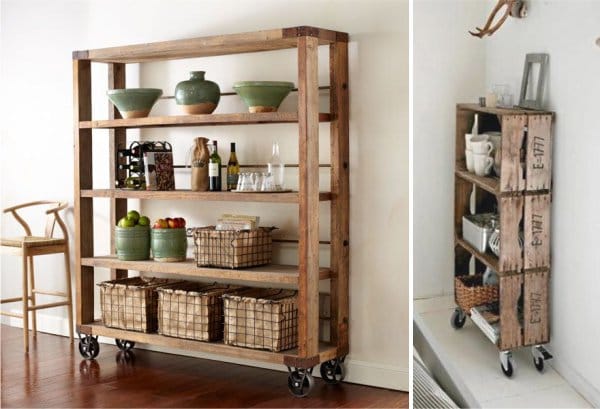 Kitchen shelves do it yourself from pallets