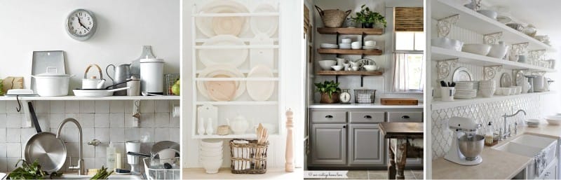 Shelves for the kitchen in the style of Provence, Chebbi chic, classic, country