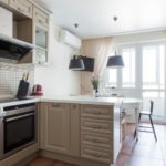 Beige Provence style kitchen