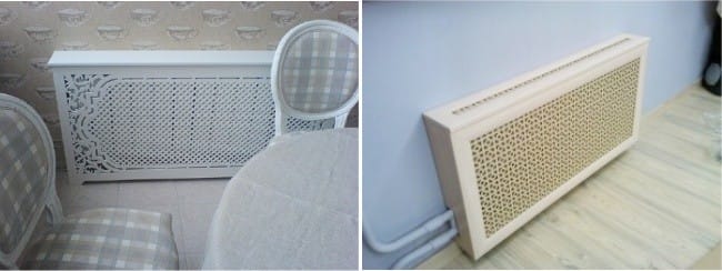 design of decorative screens for the battery and radiators