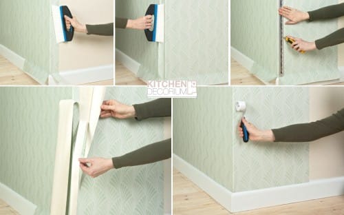 How to wallpaper paste the corner
