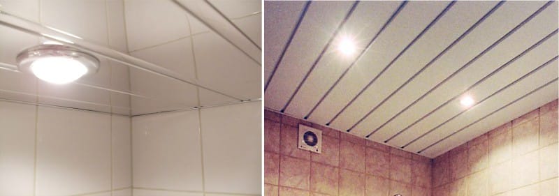 เพดานชั้นวางที่มีโพรไฟล์สีเดียว