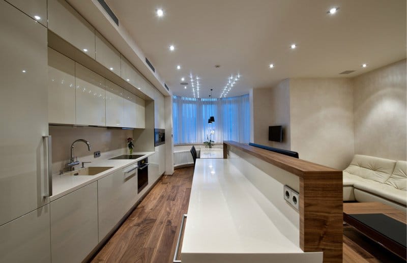 Virtuvė su moderniu stiliumi