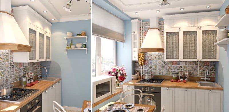 Placing point lights and chandeliers in the kitchen is a versatile way