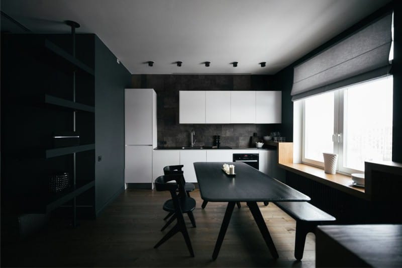Grey male-style kitchen