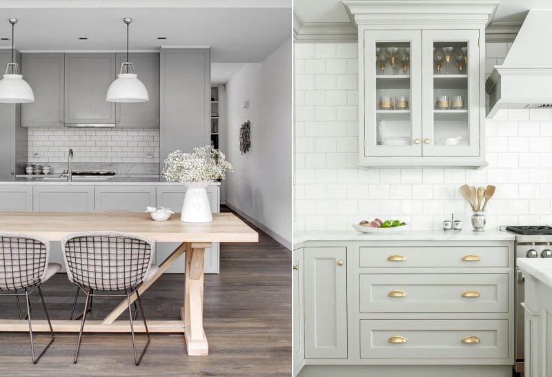 Gray-white kitchen