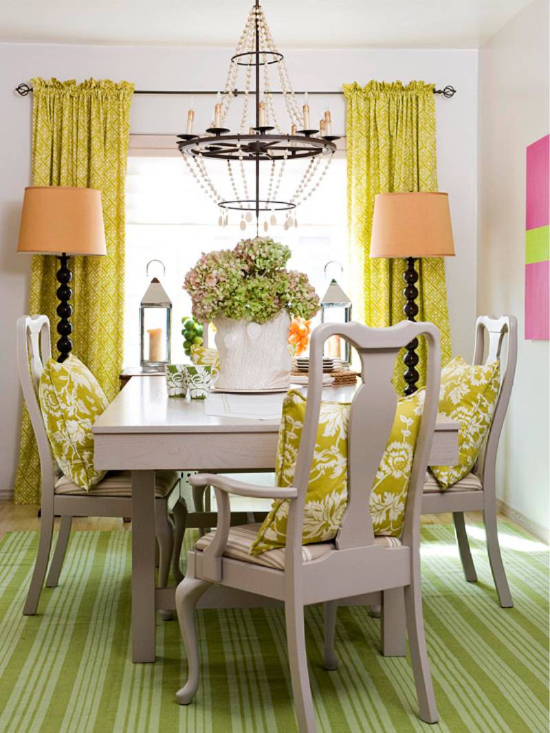 Green dining room