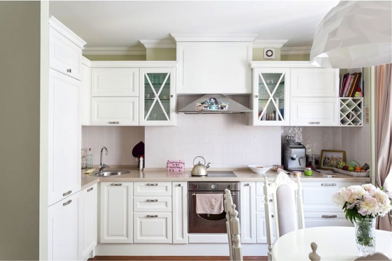 Kitchen interior in bright colors.