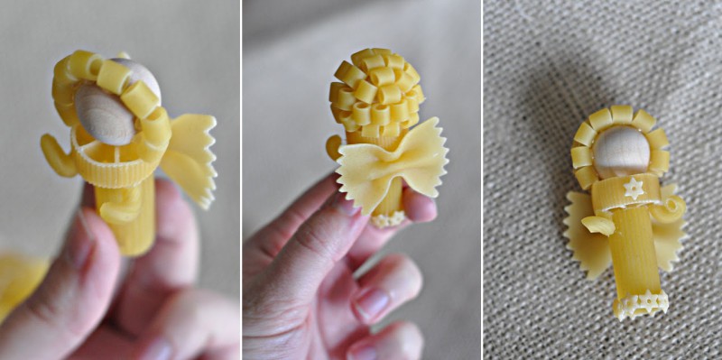 Making an angel out of pasta