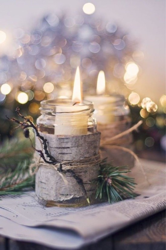 Kalėdinė žvakė iš skardinės