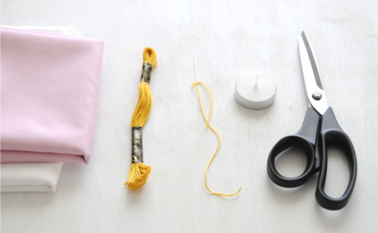 Materials and tools for making peonies