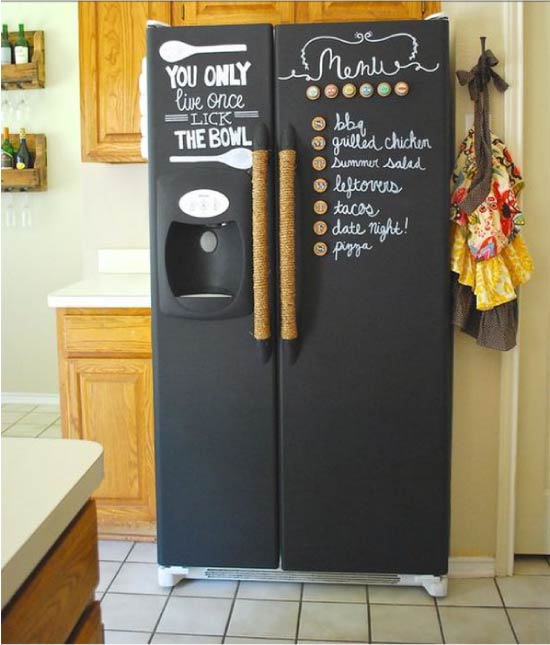 การออกแบบตู้เย็นสีกระดานชนวน