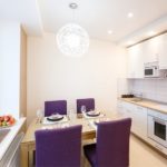 An example of a successful kitchen lighting 9 square. m