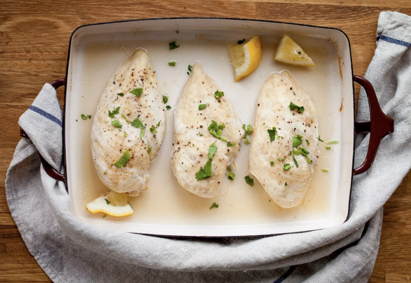 Chicken breasts baked in the oven
